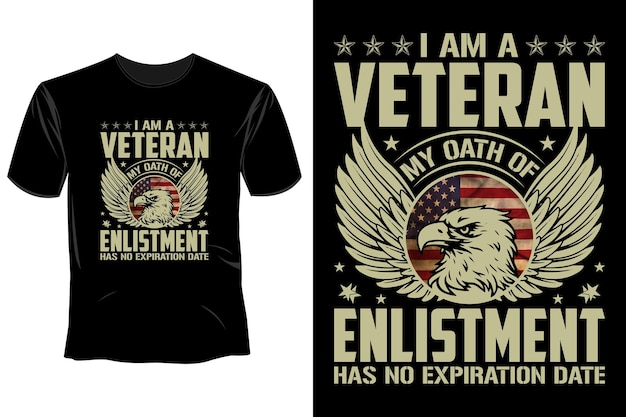 Us Veteran T Shirt Design