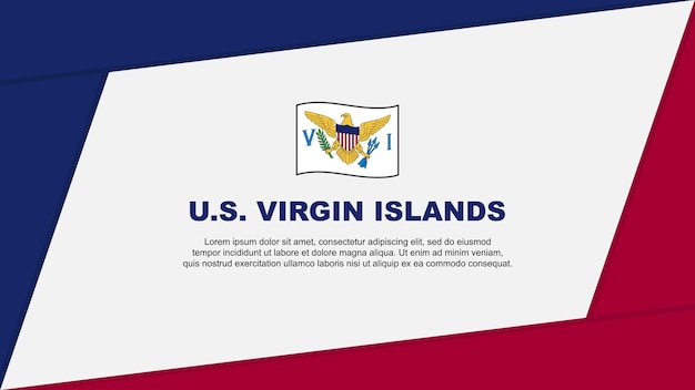 US Virgin Islands Flag Abstract Background Design Template US Virgin Islands Independence Day Banner Cartoon Vector Illustration US Virgin Islands Cartoon