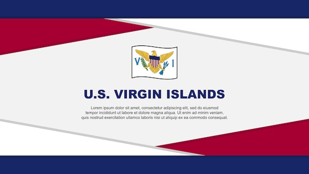 US Virgin Islands Flag Abstract Background Design Template US Virgin Islands Independence Day Banner Cartoon Vector Illustration US Virgin Islands Vector