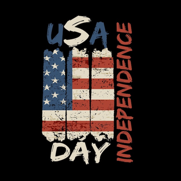 USA 4 juli onafhankelijkheidsdag tshirt ontwerp premium vector