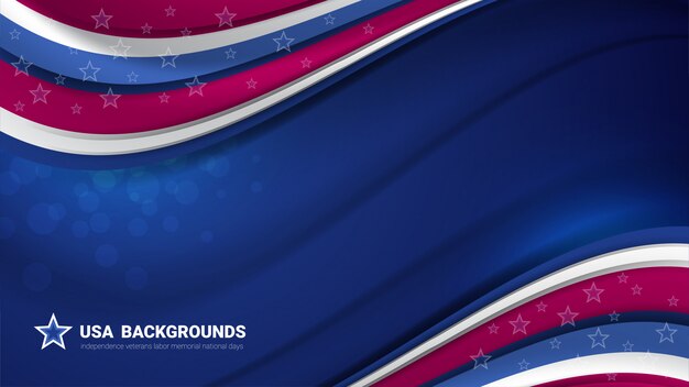 Vector usa background for holiday