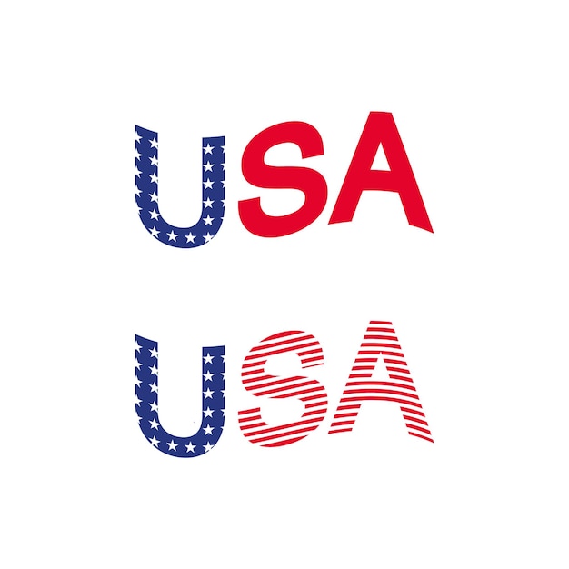 USA banner teken icoon Vlag van Amerika vector design