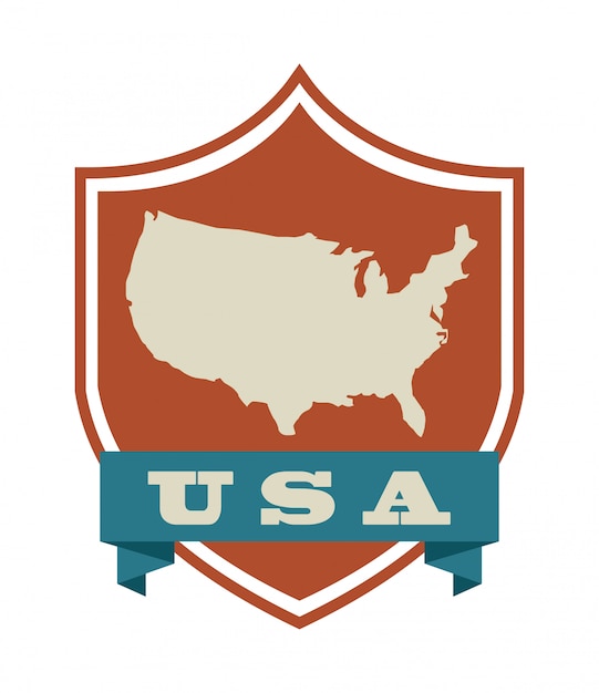 USA design over white background vector illustration