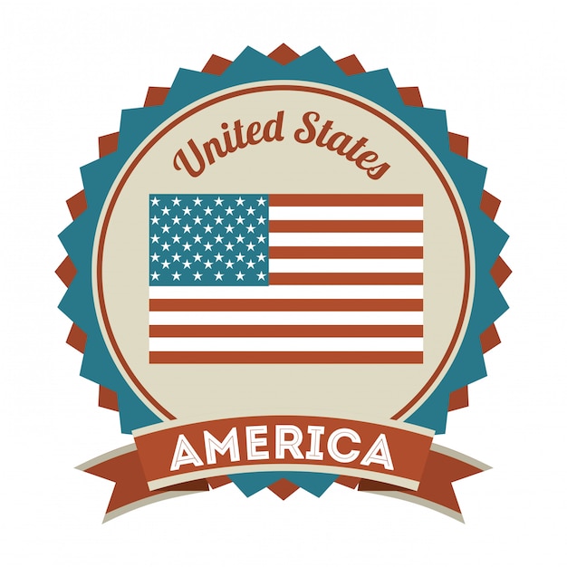 Vector usa design over white background vector illustration