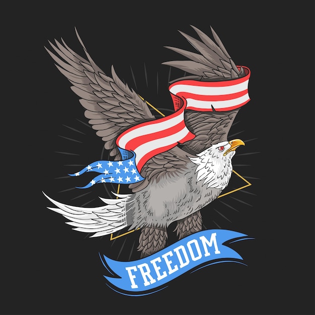 USA Eagle Freedom vector