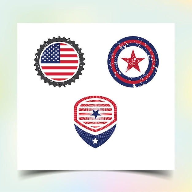 벡터 미국 국기 디자인