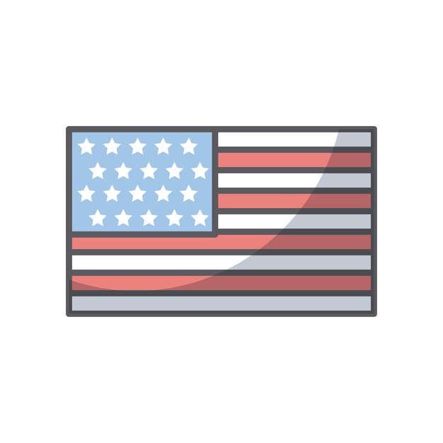 Vector usa flag design