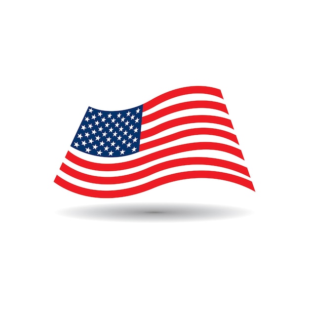 アメリカ国旗のロゴ