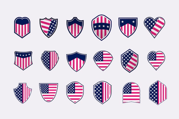 usa flag shield veteran day