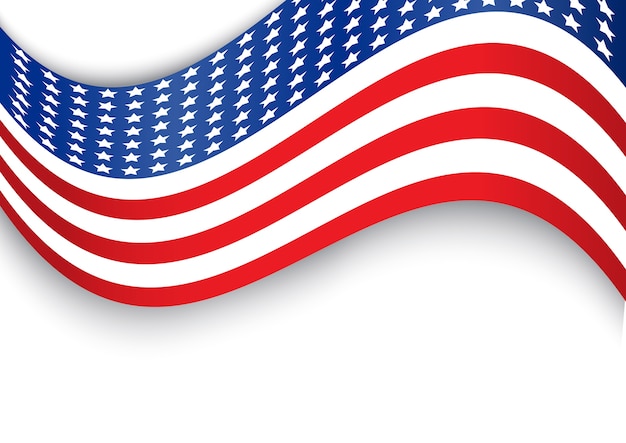 Vector usa flag that can use to represent independence day or memorial day event.