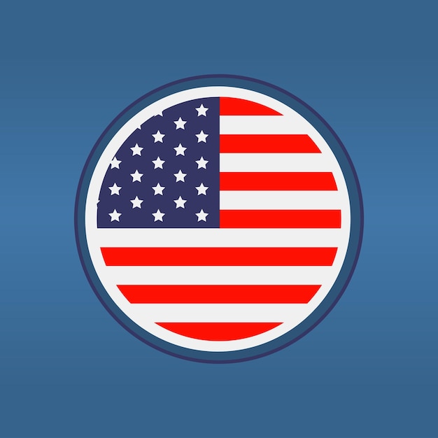 Векторная иллюстрация флага США EPS10