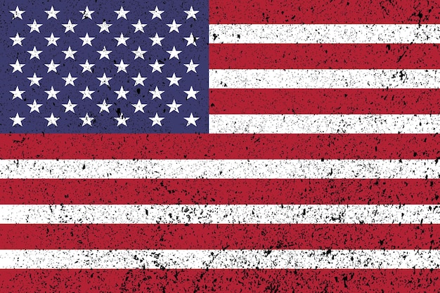 Vector usa grunge flag