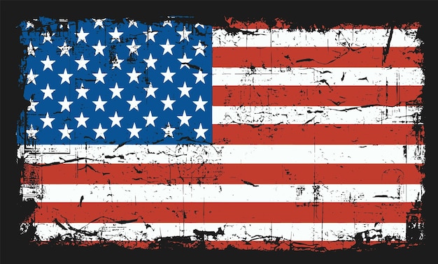 Vector usa grunge vlag textuur behang