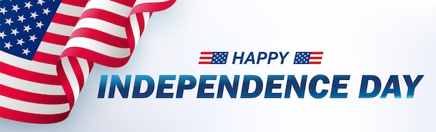 Vector usa indenpence dag bannerontwerp