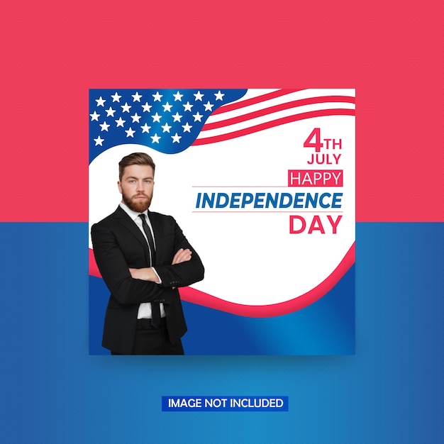 Vector usa independence banner