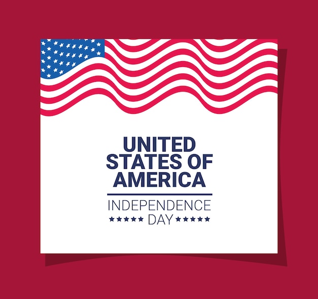 Usa independence card