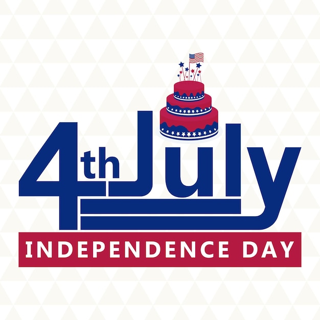 usa independence day 4th july Template for your design greeting card social media post flyer