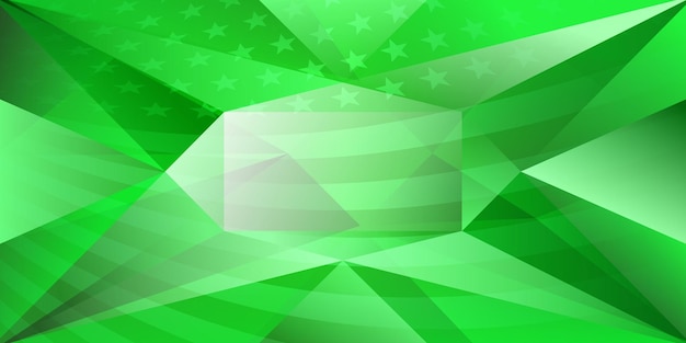 USA independence day abstract background with elements of the american flag in green colors