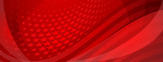 USA independence day abstract background with elements of american flag in red colors