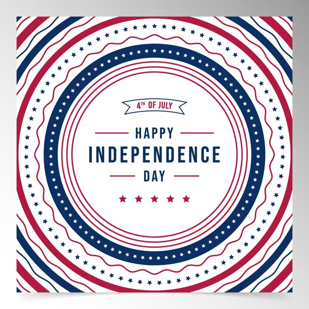 usa independence day background design template