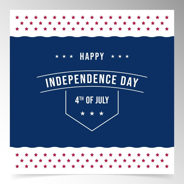 Vector usa independence day background design template