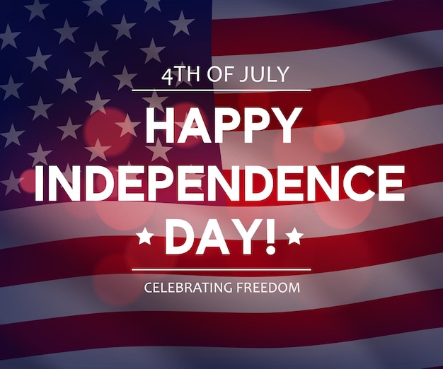 Vector usa independence day banner or greeting card