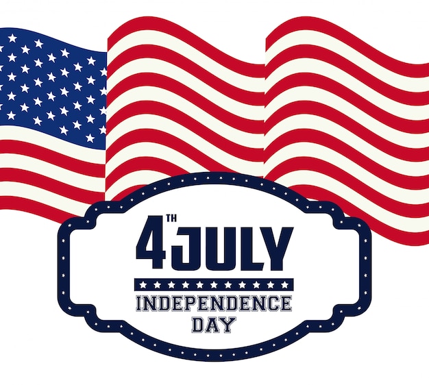 Usa independence day card