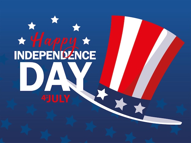 USA independence day celebration card