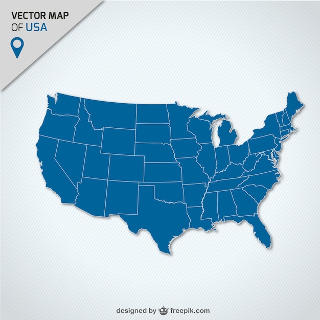 Vector usa kaart vector gratis te downloaden