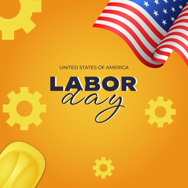 USA labor day concept