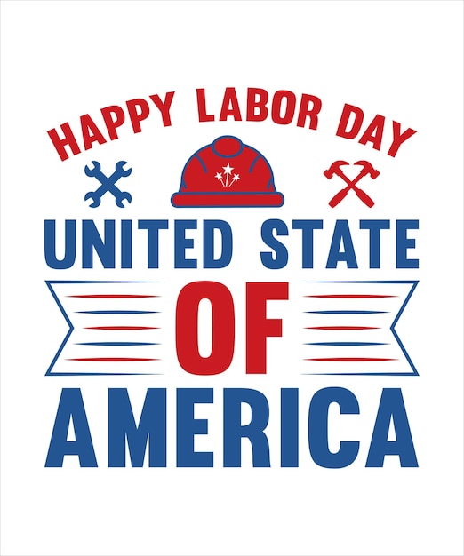 USA Labor Day T Shirt Design