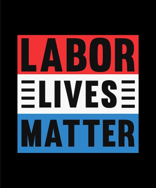 USA Labor Day T-shirtontwerp