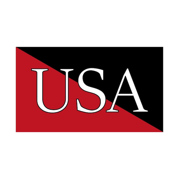 USAレタリングコンセプトUSAロゴ