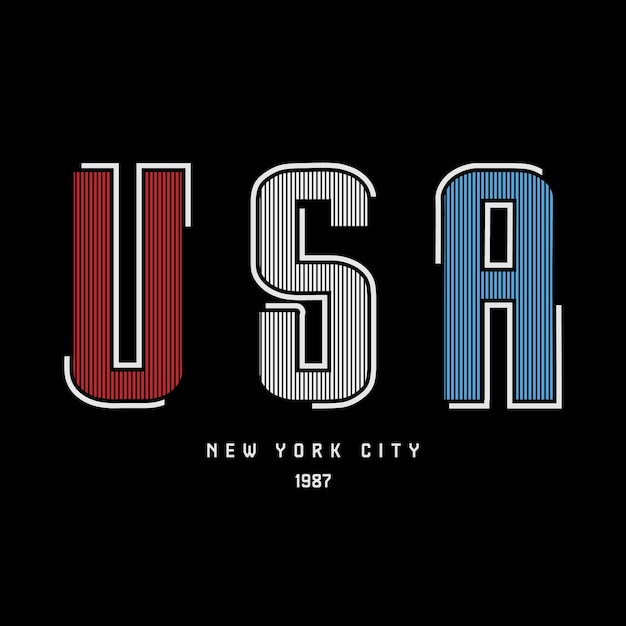 USA New york illustratie typografie perfect voor t-shirtontwerp