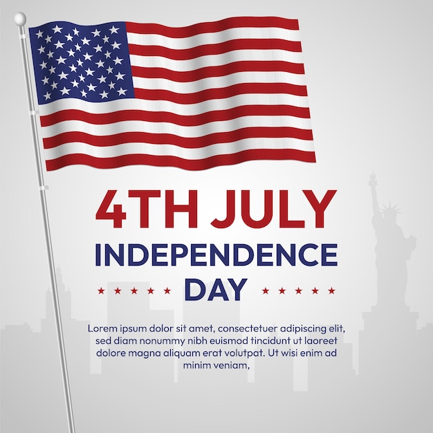 Vector usa onafhankelijkheidsdag de verenigde staten van amerika 4 juli onafhankelijkheidsdag amerikaanse vlag