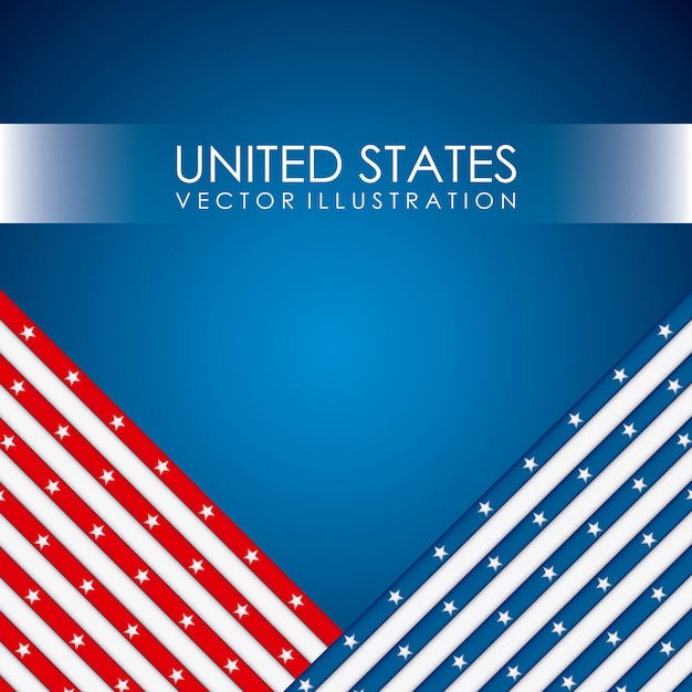 USA ontwerp over achtergrond vectorillustratie