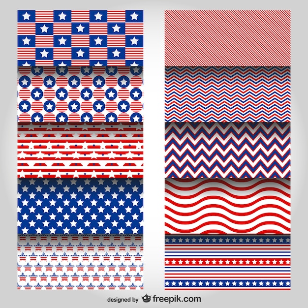 Usa schemi di colori vector set