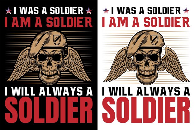 ベクトル アメリカ兵士のtシャツ デザイン