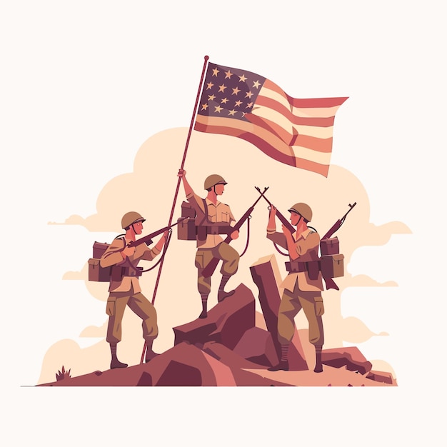 USA_Soldiers_raising_flag_in_victory_scene