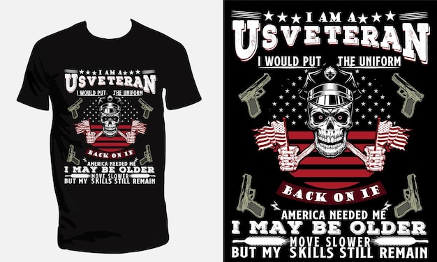 USA veteran and military shirts design