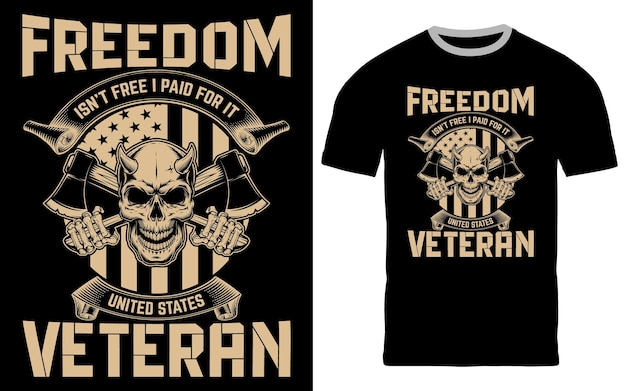 USA Veteran Tshirt Design