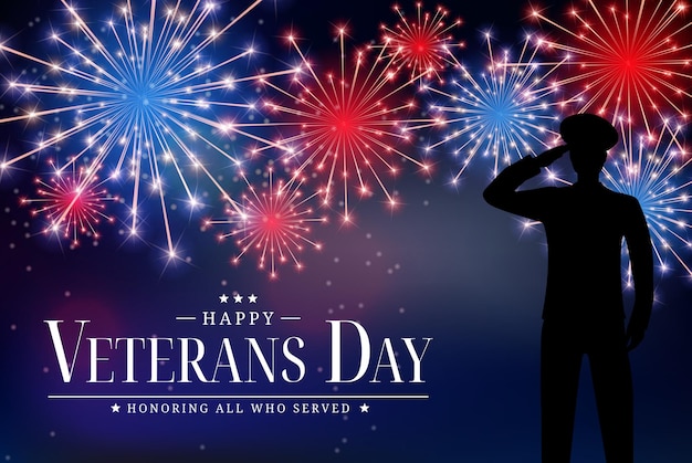 Usa veterans day poster. vector illustration. eps10