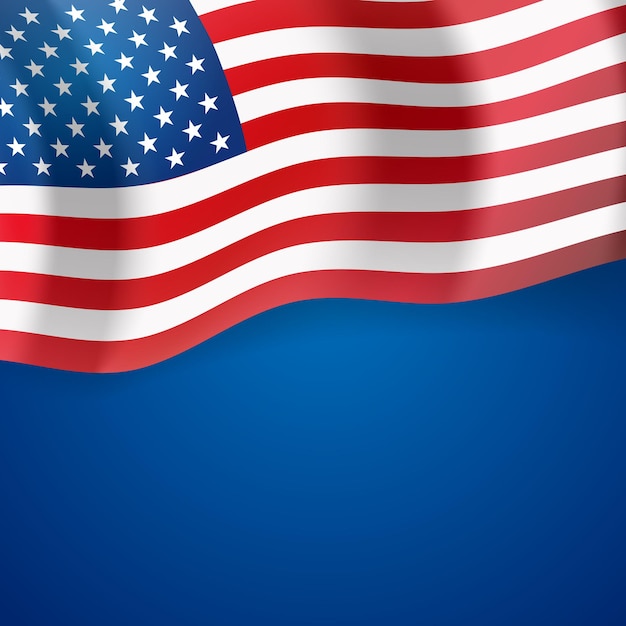 Usa vlag achtergrond sjabloon. vectorillustratie. eps10