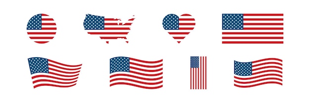USA vlag Amerikaans nationaal teken