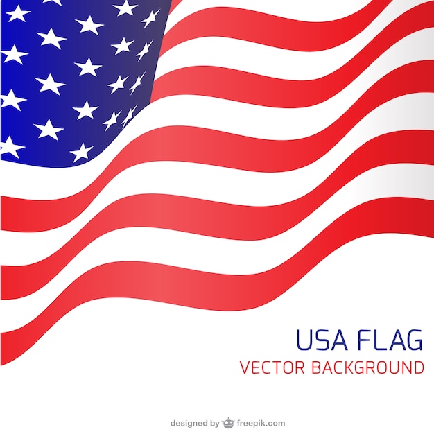 USA vlag zwaaien kronkelen