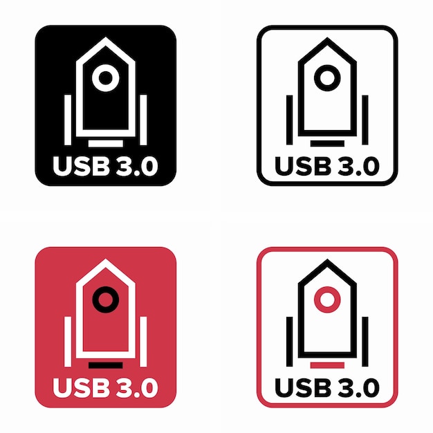 USB 3.0 vectorinformatiebord