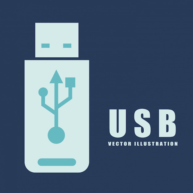 Вектор usb-соединение