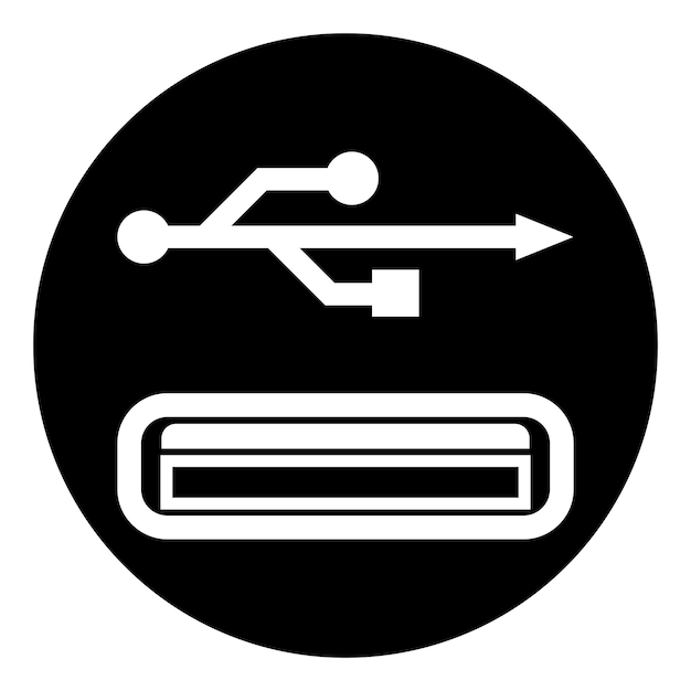Логотип передачи данных USB