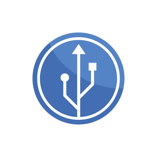 USB data transfercable icon