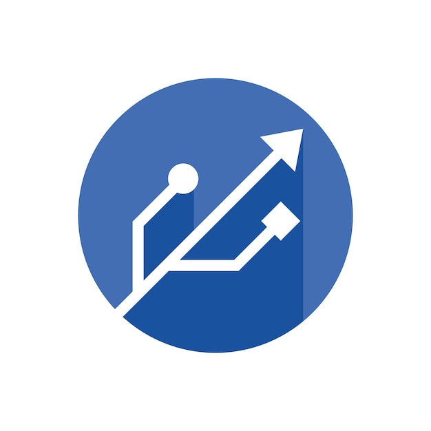 USB data transfercable icon